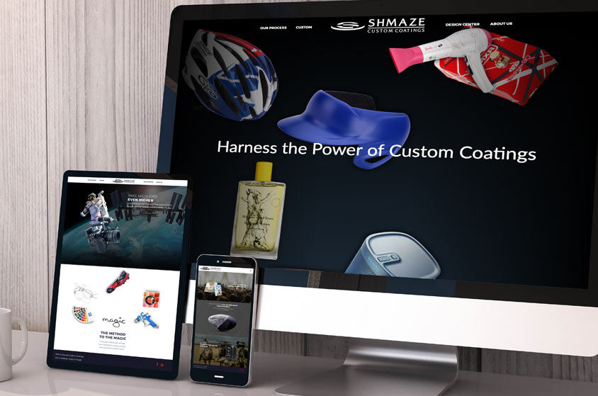 WEBSITE DESIGN AND DEVELOPMENT: Shmaze Custom Coatings
