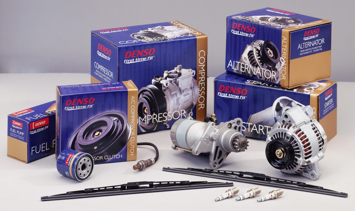 Denso Family of Products Packaging & Parts Photography