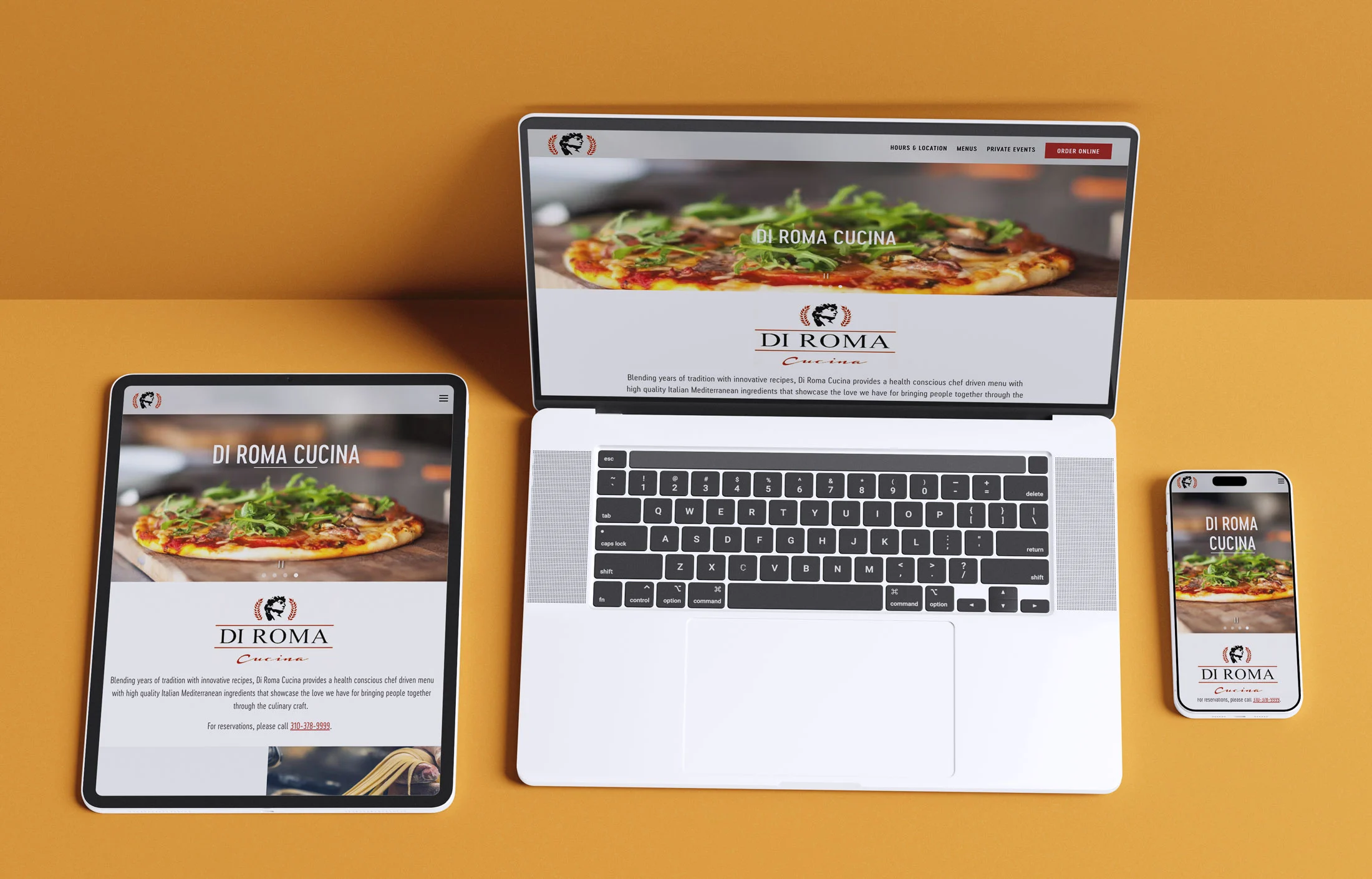Di Roma Cucina Website Design Development