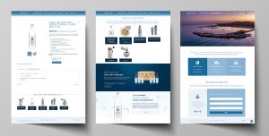 Modern website design for Ophora Water, showcasing a clean layout and vibrant visuals, created by Dogs of Design