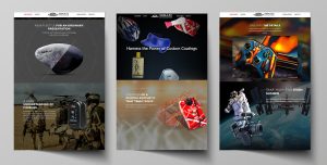 Website design highlighting Shmaze’s products, developed by Dogs of Design with a focus on interactivity